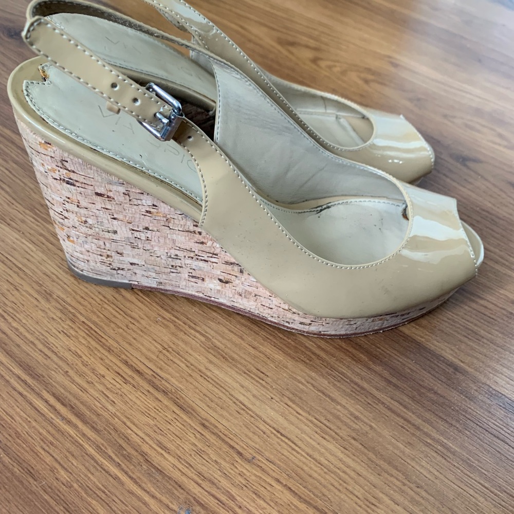 VIA SPIGA WEDGE SANDALS